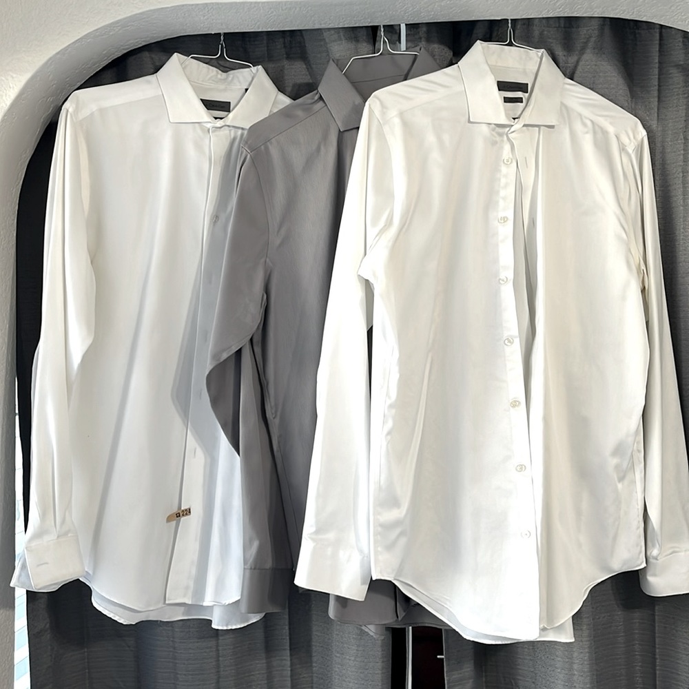 Calvin Klein slim fit tall dress shirt pack of 3
